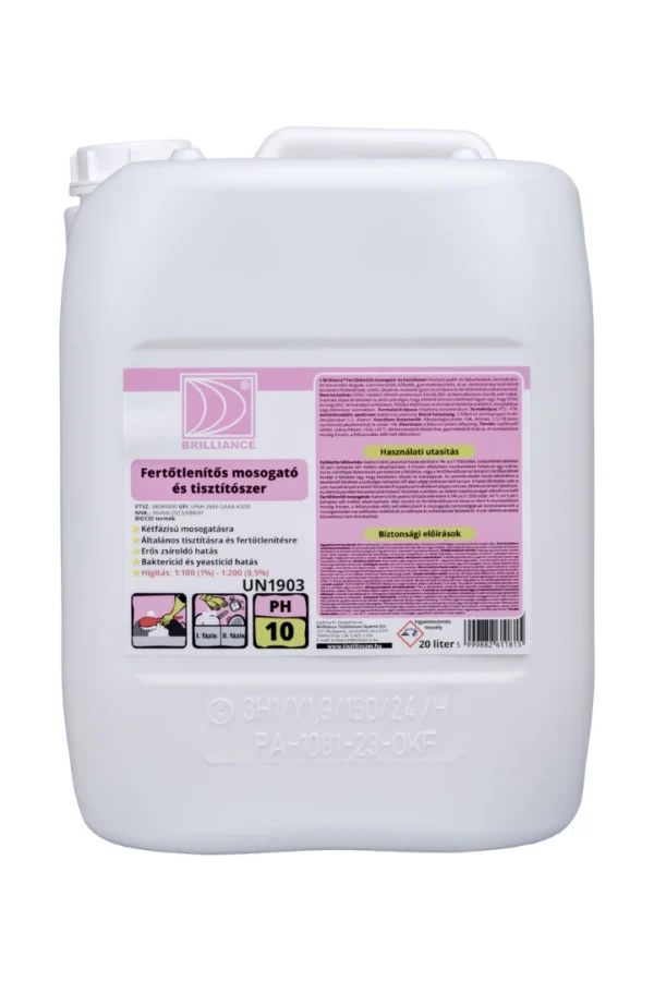 Brilliance® Fertőtlenítős mosogató- és tisztítószer 20 liter