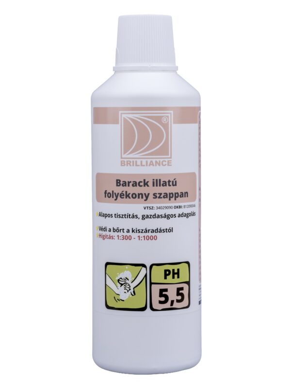 Brilliance® Barack illatú folyékony szappan 1 liter