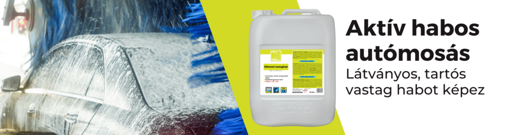 Kamion, munkagép, vonat mosásának egyszerű megoldásai 2 Aktív hab