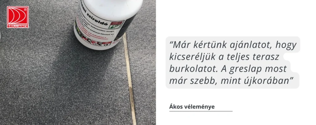 Hogyan lehet megtisztítani a greslapot? 2 Kültéri greslap tisztítása - zsíros szennyeződés eltávolítása