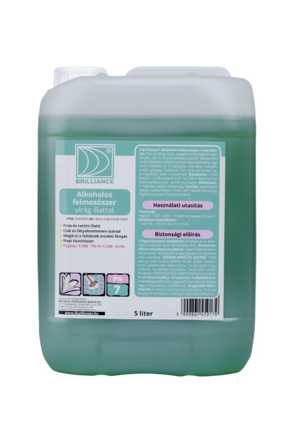 Brilliance® Alkoholos felmosószer virág illattal 5 liter
