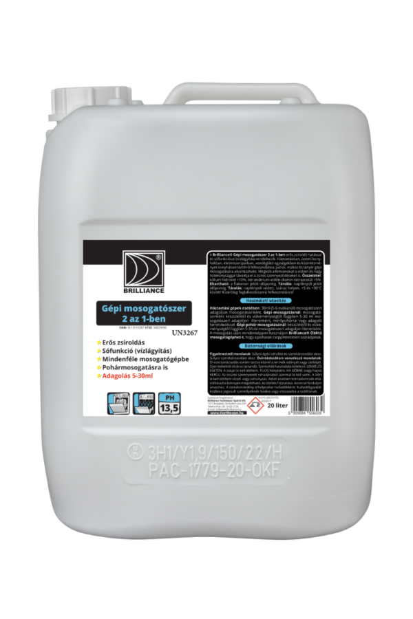 Brilliance® Gépi mosogatószer 2 az 1-ben 20 liter