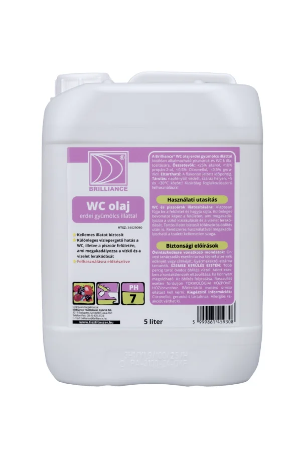 Brilliance® WC olaj erdei gyümölcs illattal 5 liter