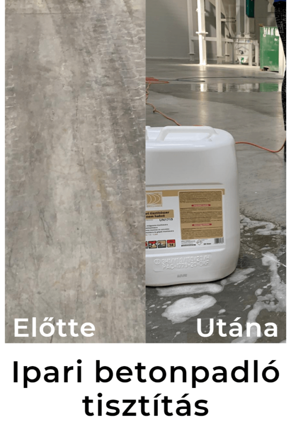 Ipari betonpadló tisztítása Ipari betonpadló tisztítása