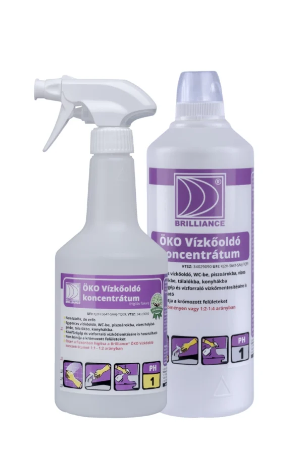 Brilliance® ÖKO Vízkőoldó koncentrátum 1 liter + hígítós flakonnal