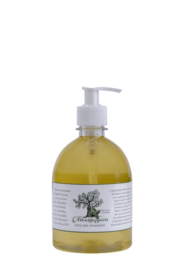 Olívaszappan (extraszűz olívaolajból) borsmenta kivonattal 500 ml