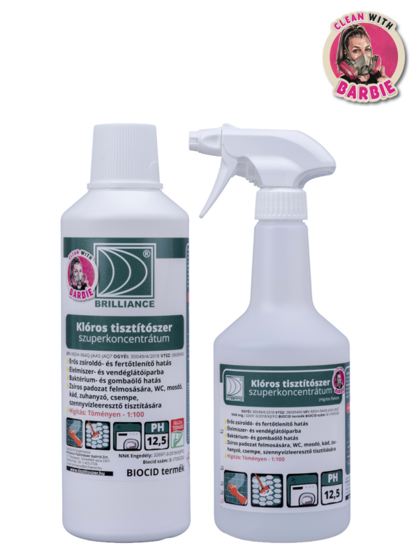 Klóros tisztítószer szuperkoncentrátum 1 liter + hígítós flakonnal - Limitált kiadás