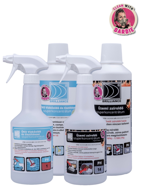 Üzemi zsíroldó szuperkoncentrátum + ÖKO Vízkőoldó és tisztítószer szuperkoncentrátum - Limitált kiadás