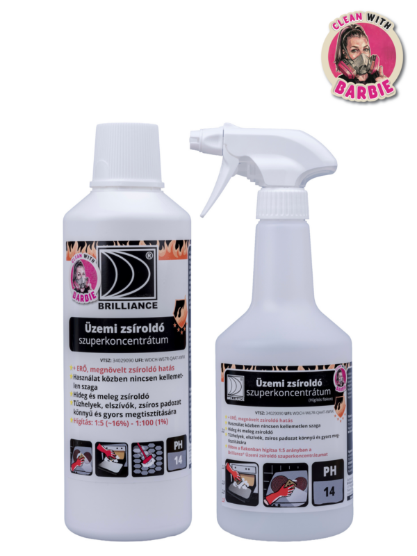Üzemi zsíroldó szuperkoncentrátum 1 liter + hígítós flakonnal - Limitált kiadás