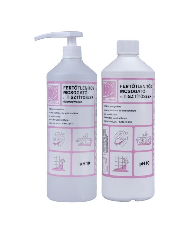 tisztitoszer-hu-Brilliance® Fertőtlenítős mosogató- és tisztítószer 1 liter adagoló flakonnal 1 tisztitoszer-hu-fmt1fmt1 hf 01 fertotlenitos mosogato es tisztitoszer 1 liter adagolo flakonnal