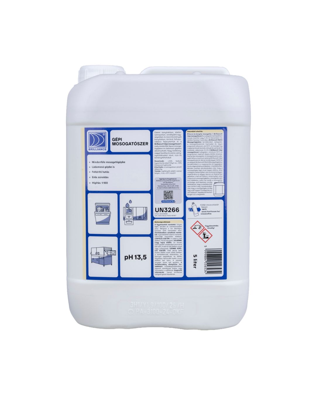 tisztitoszer-hu-Brilliance Gépi mosogatószer 5 liter 2 tisztitoszer-hu-gm5k 01 gepi mosogatoszer 5 liter