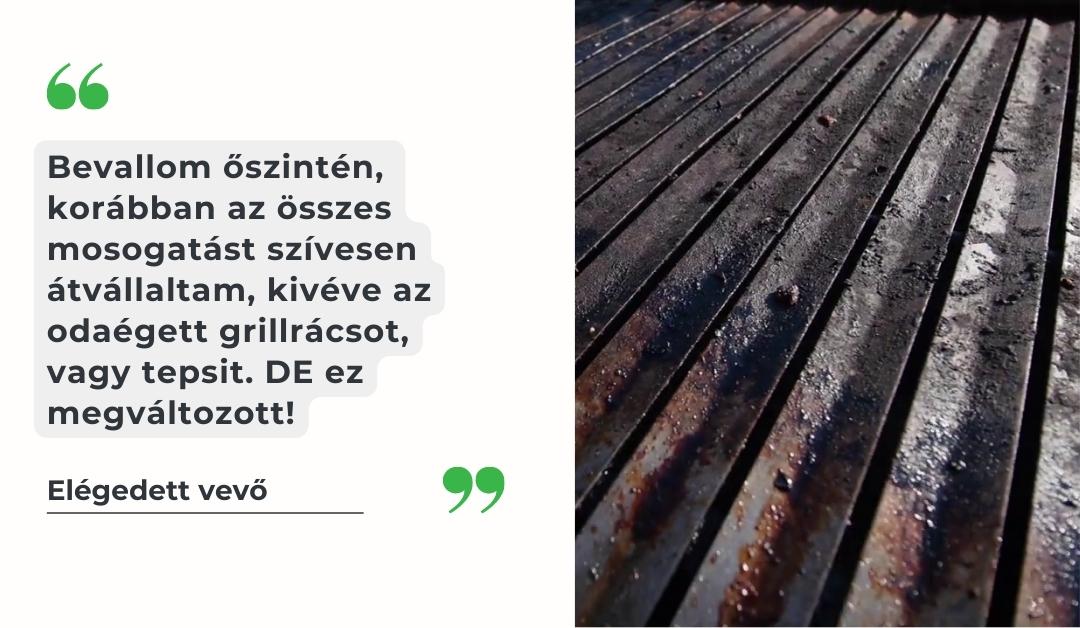 Grillrács tisztítása extra gyorsan hideg zsíroldóval