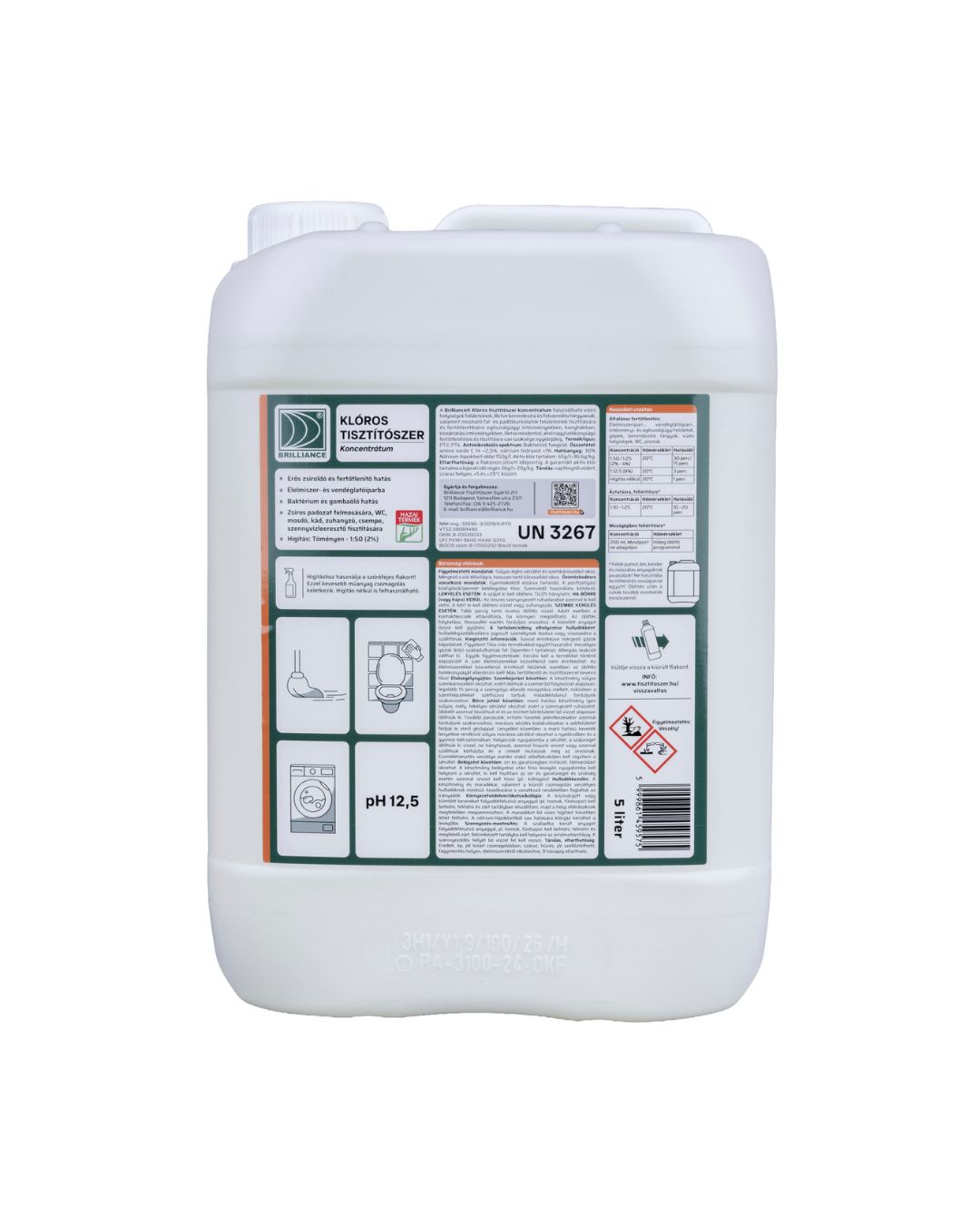 tisztitoszer-hu-Brilliance Klóros tisztítószer koncentrátum 5 liter 2 tisztitoszer-hu-ktk5k 01 kloros tisztitoszer koncentratum 5 liter