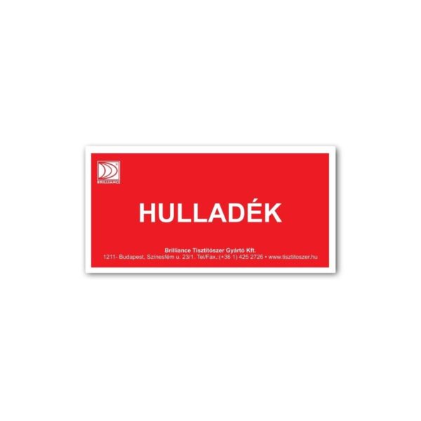tisztitoszer-hu-Brilliance Matrica Hulladék 1 tisztitoszer-hu-ANTSZ HU 01 antsz hulladek