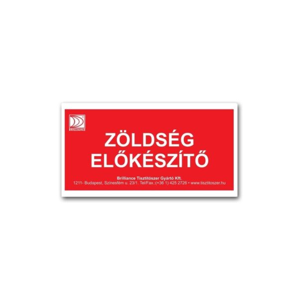 tisztitoszer-hu-Brilliance Matrica Zöldség előkészítő 1 tisztitoszer-hu-ANTSZ Z 01 antsz zoldseg elokeszito