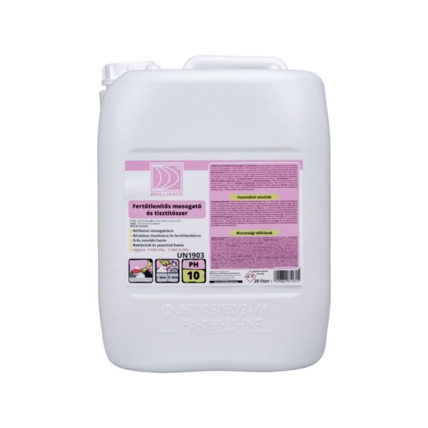 tisztitoszer-hu-Brilliance® Fertőtlenítős mosogató- és tisztítószer 20 liter 1 tisztitoszer-hu-FMT20B 01 brilliance fertotlenitos mosogato es tisztitoszer 720 1080 20 liter 2503