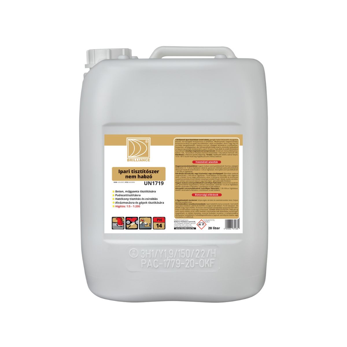 tisztitoszer-hu-ITNH20B 01 brilliance ipari tisztitoszer nem habzo 720 1080 20 liter 2022