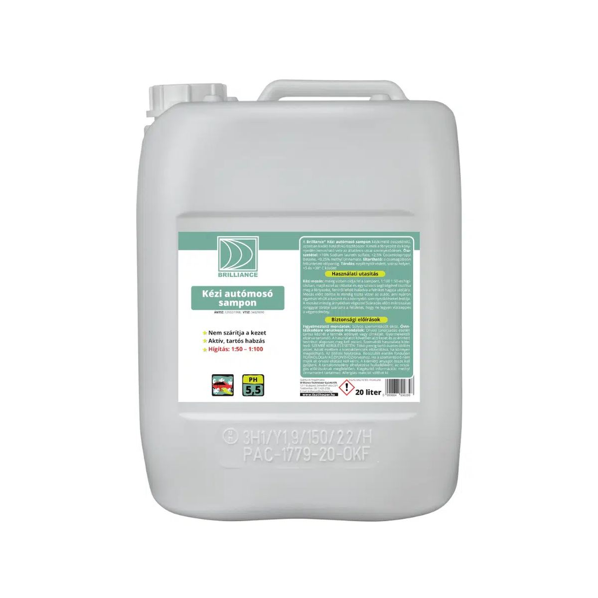tisztitoszer-hu-KAMS20B 01 brilliance kezi automoso sampon 720 1080 termek 20 liter