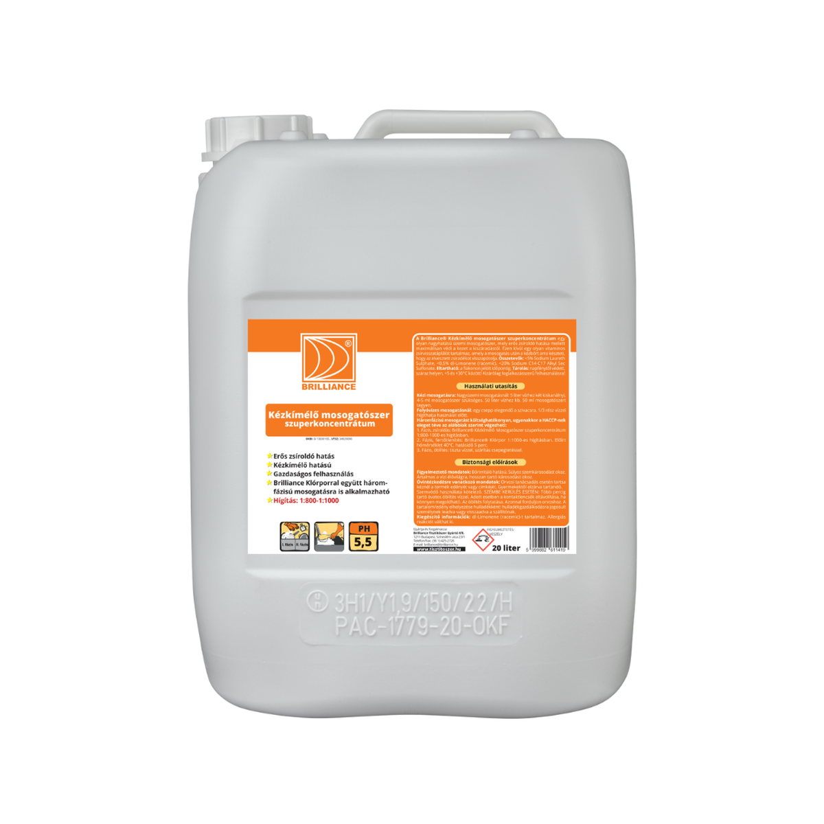 tisztitoszer-hu-KKMSZK20B 01 brilliance kezkimelo mosogatoszer szuperkoncentratum 20 liter 720 1080 2022