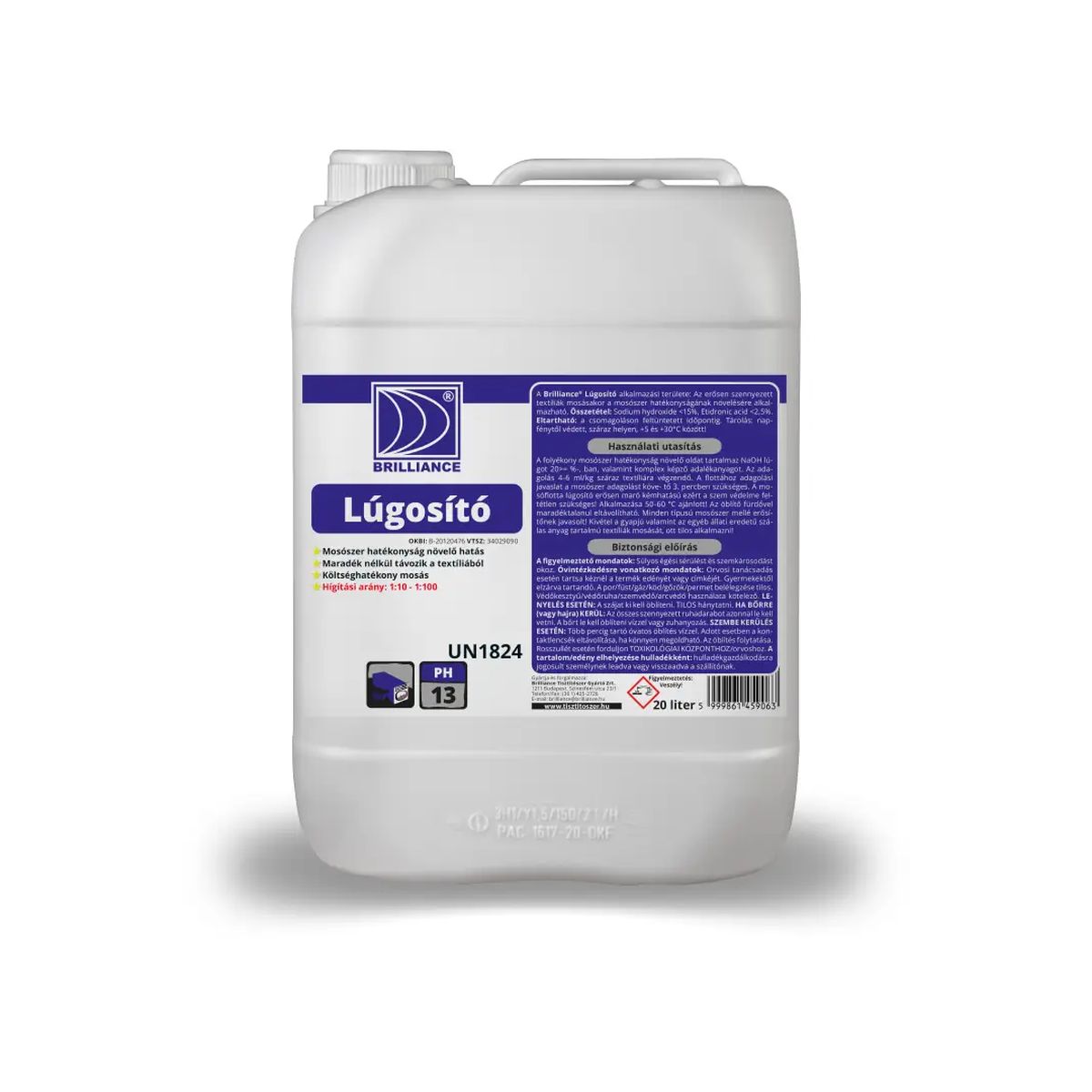 tisztitoszer-hu-Brilliance® Lúgosító 20 liter 2 tisztitoszer-hu-L20B 01 brilliance lugosito 20 liter 720 1080 termek l20b 01