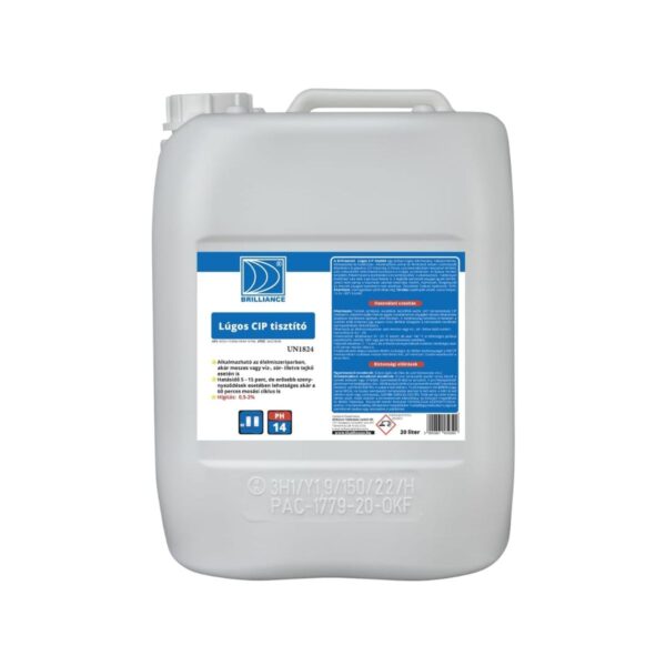 tisztitoszer-hu-Brilliance® Lúgos CIP tisztító 20 liter 1 tisztitoszer-hu-LCIPT20B 01 brilliance lugos cip tisztito 720 1080