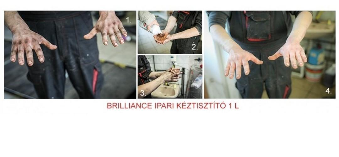 Brilliance Ipari Kéztisztító termékteszt a D+D Autószervízben